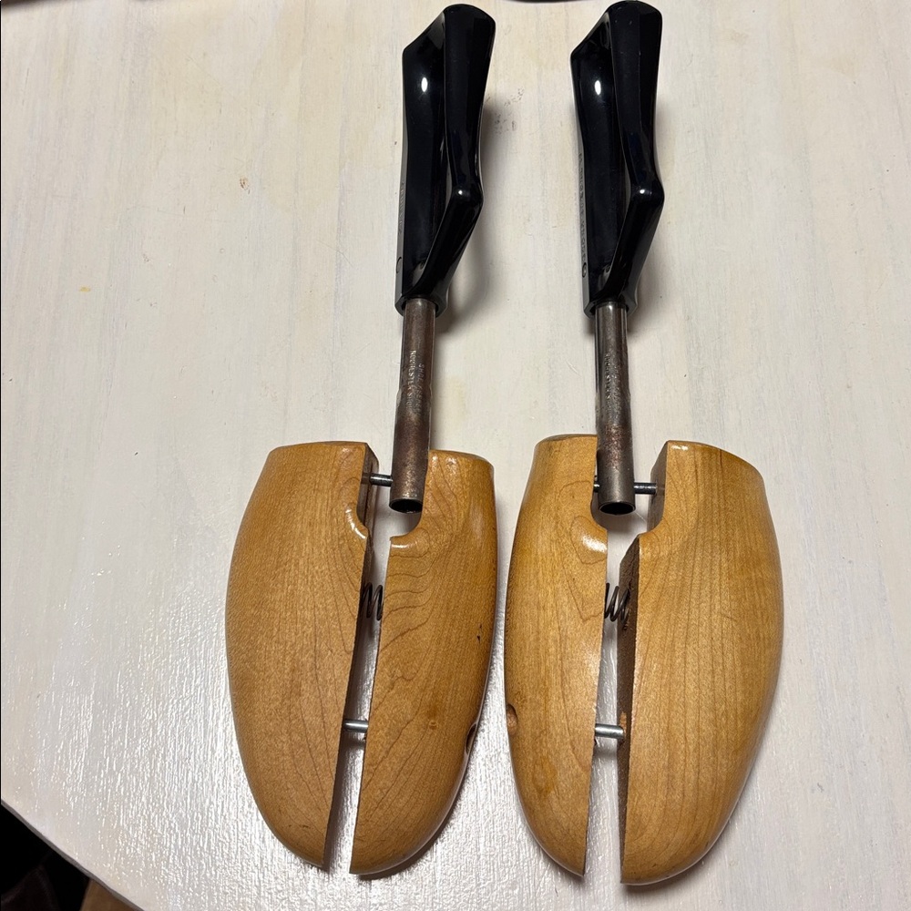 Vintage Travel Tree Size 4 Wood Shoe Inserts Rochester Shoe Tree Co.